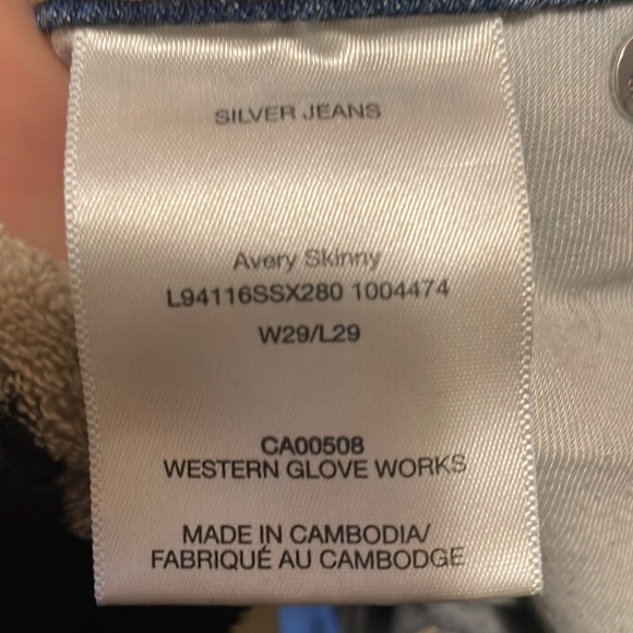 Ladies silver jeans size 29 - Picture 4 of 4
